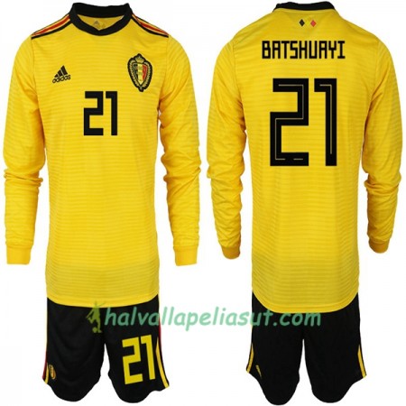 Jalkapallo Pelipaidat Belgia BATSHUAYI 21 Lasten World Cup 2018 Vieraspaita Pitkähihainen